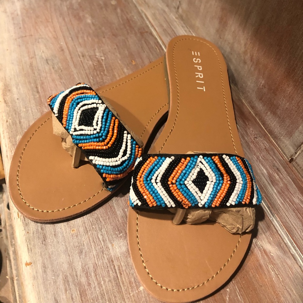 Seed Bead flip flops